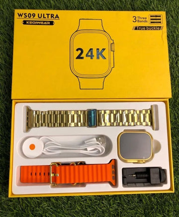ws09 ultra smart watch with 2 strap